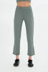 Girlfriend Collective Misty Sage Compressive Kick Flare Trouser