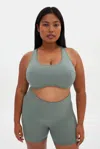 Girlfriend Collective Misty Sage Connie Curved Bra