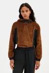 Girlfriend Collective Oak Recycled Fleece Cropped Anorak