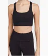 Girlfriend Collective Paloma Longline Sports Bra Black In Black