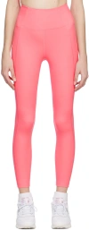 Girlfriend Collective Pink Compressive Leggings In Camellia
