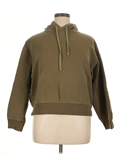 Pre-owned Girlfriend Collective Pullover Hoodie In Green