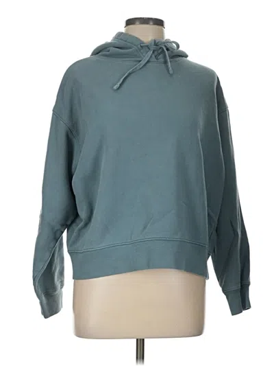 Pre-owned Girlfriend Collective Pullover Hoodie In Teal