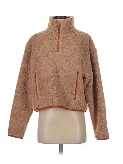 Pre-owned Girlfriend Collective Pullover Sweater In Brown