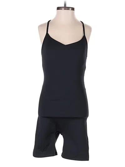 Pre-owned Girlfriend Collective Romper In Black