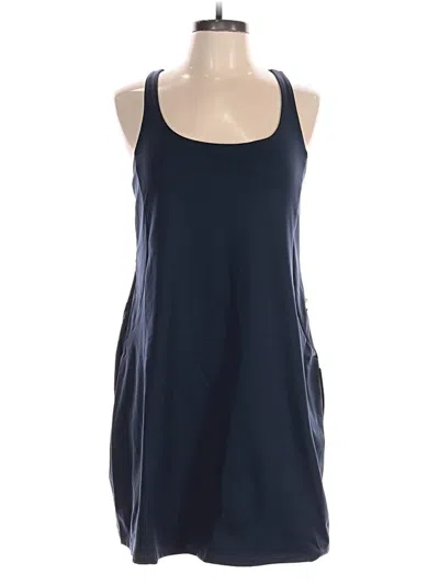 Pre-owned Girlfriend Collective Romper In Blue