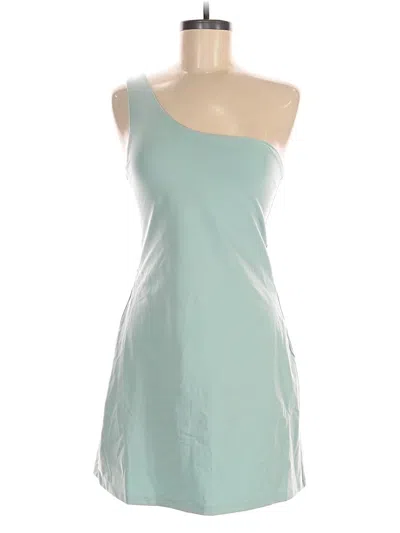 Pre-owned Girlfriend Collective Romper In Blue