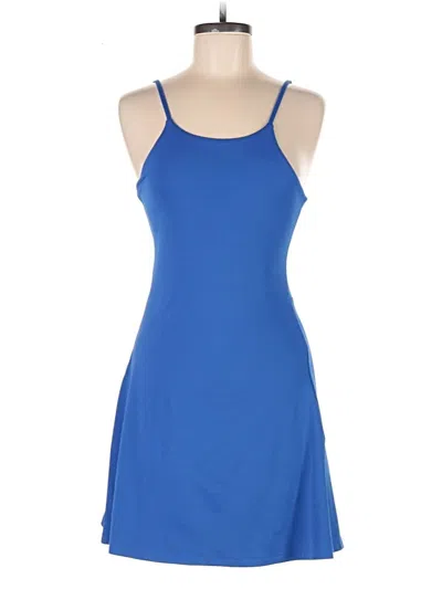 Pre-owned Girlfriend Collective Romper In Blue