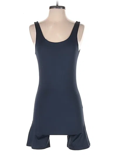 Pre-owned Girlfriend Collective Romper In Blue