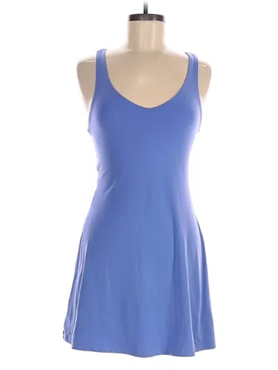 Pre-owned Girlfriend Collective Romper In Blue