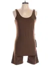 Girlfriend Collective Romper In Brown