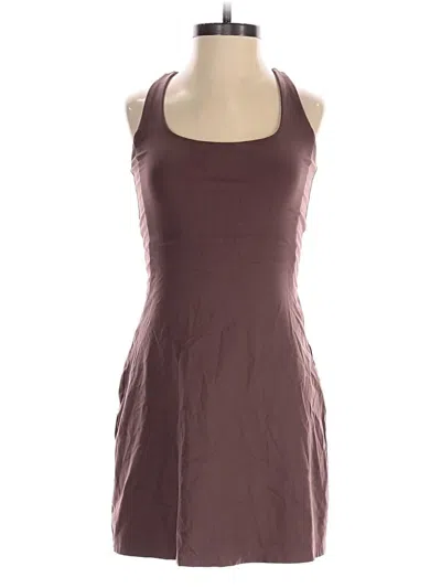 Pre-owned Girlfriend Collective Romper In Brown