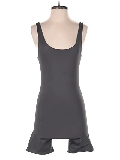 Pre-owned Girlfriend Collective Romper In Gray