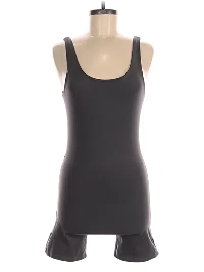 Pre-owned Girlfriend Collective Romper In Gray