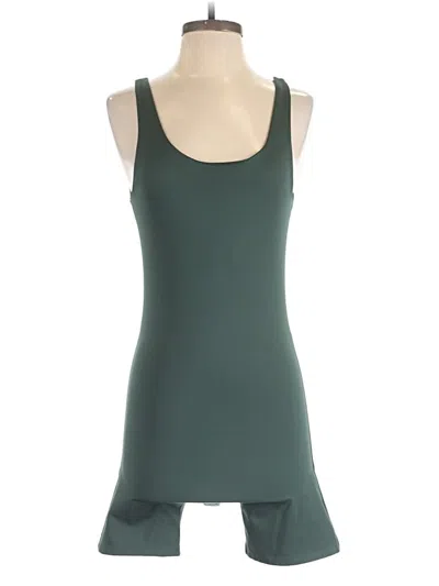 Pre-owned Girlfriend Collective Romper In Green