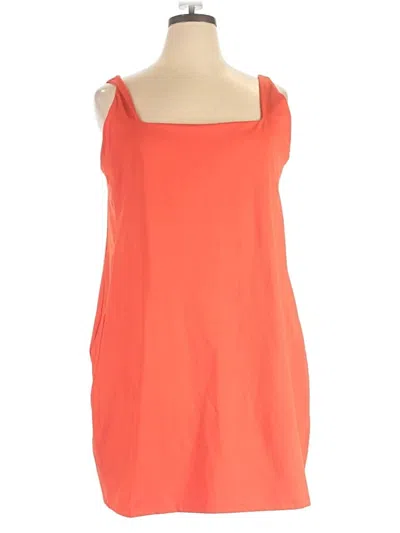 Pre-owned Girlfriend Collective Romper In Orange