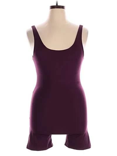 Pre-owned Girlfriend Collective Romper In Purple