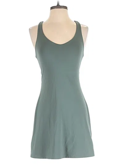 Pre-owned Girlfriend Collective Romper In Teal