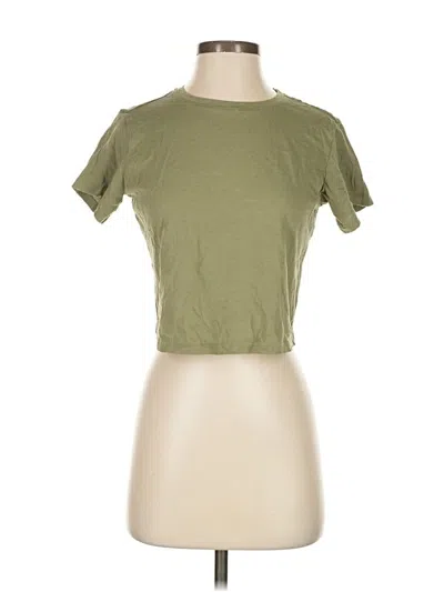 Pre-owned Girlfriend Collective Short Sleeve T-shirt In Green