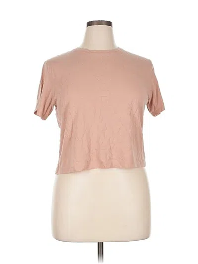 Pre-owned Girlfriend Collective Short Sleeve T-shirt In Pink