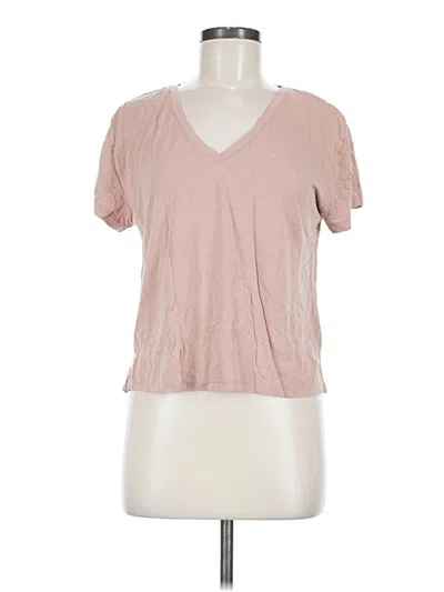 Pre-owned Girlfriend Collective Short Sleeve T-shirt In Pink