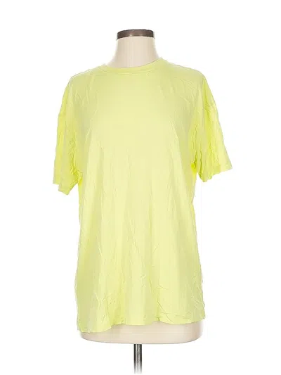 Pre-owned Girlfriend Collective Short Sleeve T-shirt In Yellow