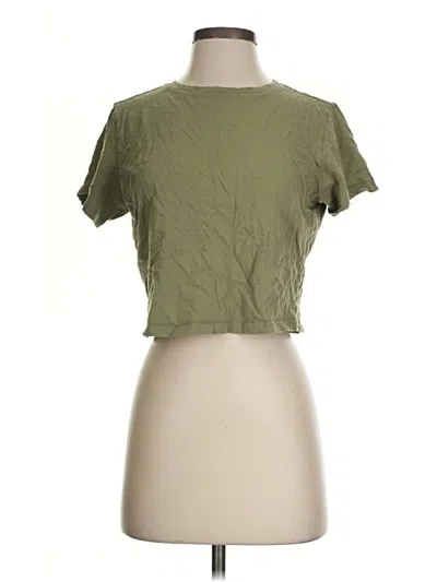 Pre-owned Girlfriend Collective Short Sleeve T-shirt In Green
