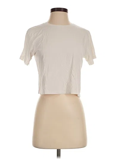 Pre-owned Girlfriend Collective Short Sleeve T-shirt In Ivory