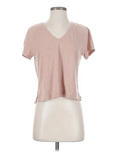 Pre-owned Girlfriend Collective Short Sleeve T-shirt In Pink