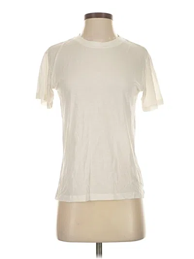 Pre-owned Girlfriend Collective Short Sleeve T-shirt In White