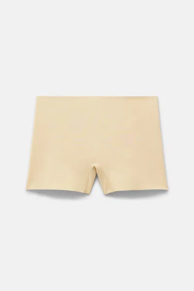 Girlfriend Collective Silk Boy Short In Neutral