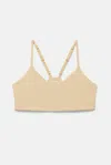 Girlfriend Collective Silk V Neck Bralette