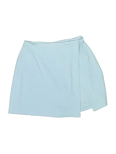 Pre-owned Girlfriend Collective Skort In Blue