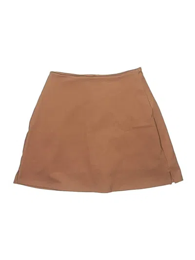 Pre-owned Girlfriend Collective Skort In Brown