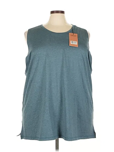 Girlfriend Collective Sleeveless T-shirt In Blue