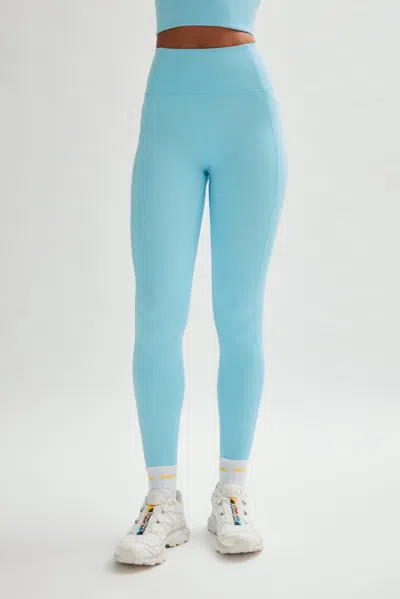 Girlfriend Collective Snowcap Compressive Pocket Legging In Blue