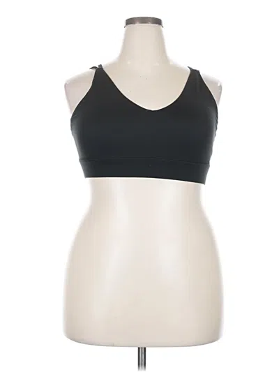 Pre-owned Girlfriend Collective Sports Bra In Black