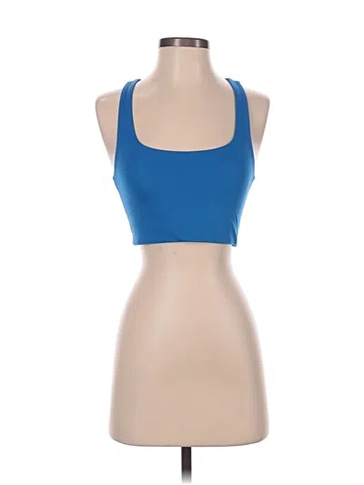 Pre-owned Girlfriend Collective Sports Bra In Blue