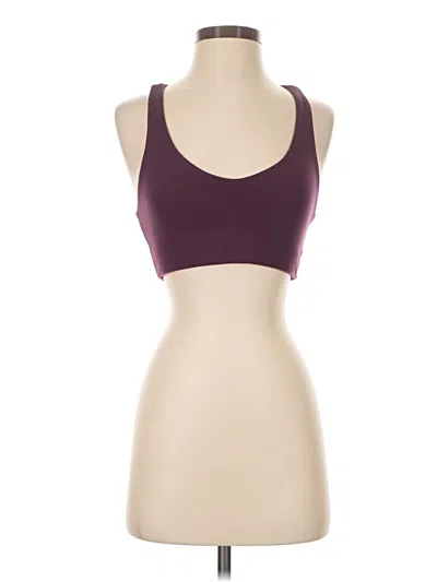 Pre-owned Girlfriend Collective Sports Bra In Burgundy