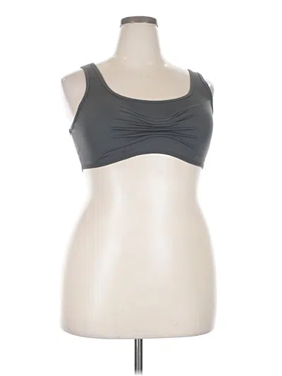 Pre-owned Girlfriend Collective Sports Bra In Gray