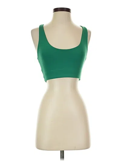 Pre-owned Girlfriend Collective Sports Bra In Green
