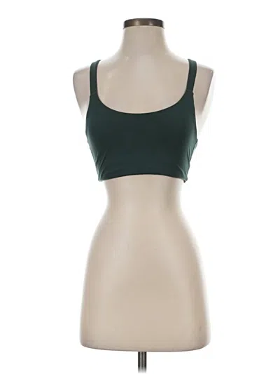 Pre-owned Girlfriend Collective Sports Bra In Green