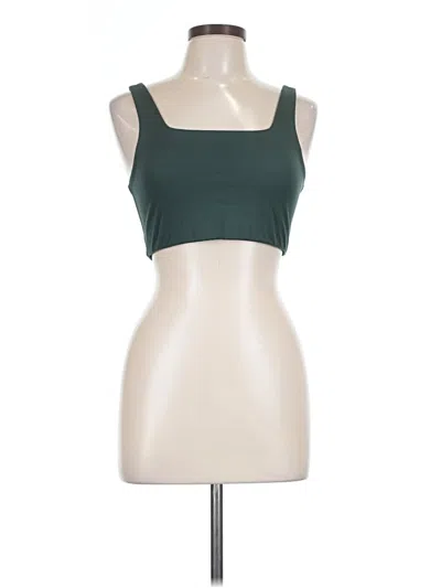 Pre-owned Girlfriend Collective Sports Bra In Green