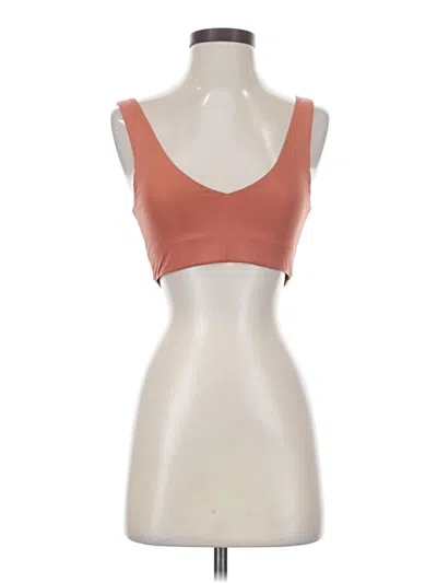 Pre-owned Girlfriend Collective Sports Bra In Orange