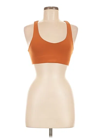 Pre-owned Girlfriend Collective Sports Bra In Orange