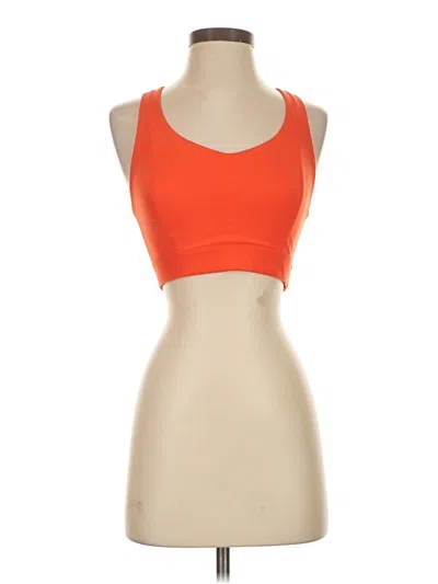 Pre-owned Girlfriend Collective Sports Bra In Orange