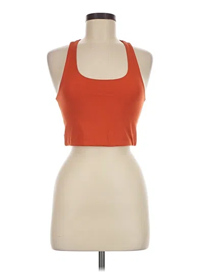 Pre-owned Girlfriend Collective Sports Bra In Orange