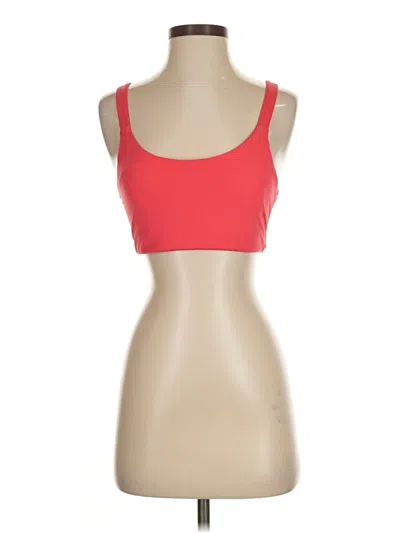 Pre-owned Girlfriend Collective Sports Bra In Red