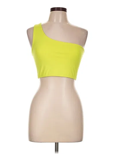 Pre-owned Girlfriend Collective Sports Bra In Yellow
