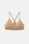 Girlfriend Collective Suede Triangle Bralette